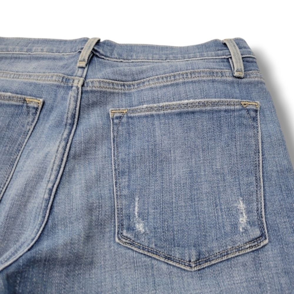Frame Jeans Size 26 W27"xL26.5" Frame Le High Straight Jeans Stretch Blue Denim - Picture 6 of 8